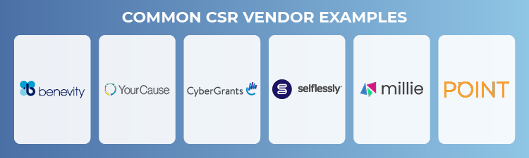 Common CSR vendor examples