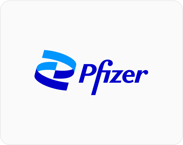 This image shows the logo of Pfizer, a top company with CSR initiatives.