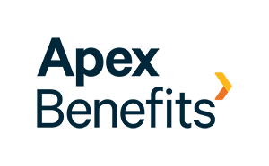 The matching gift company Apex's logo