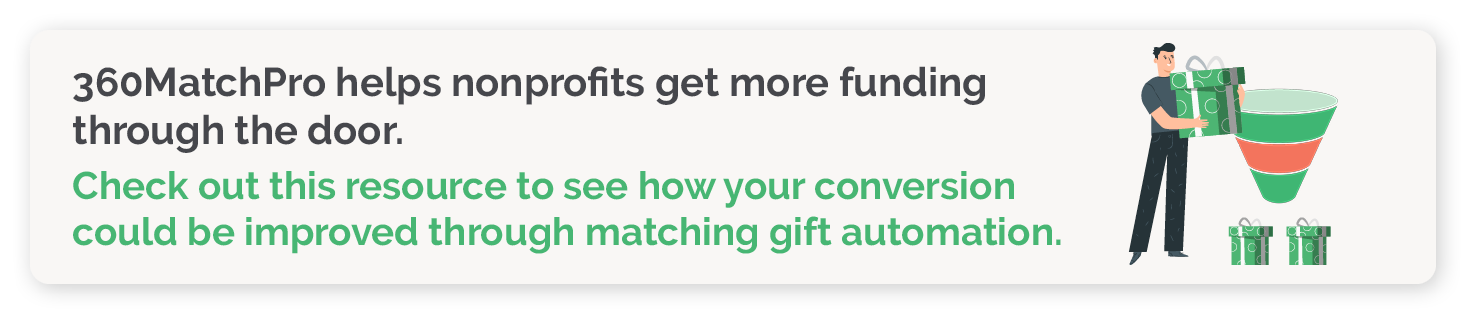 See how matching gifts drive donors down the conversion funnel