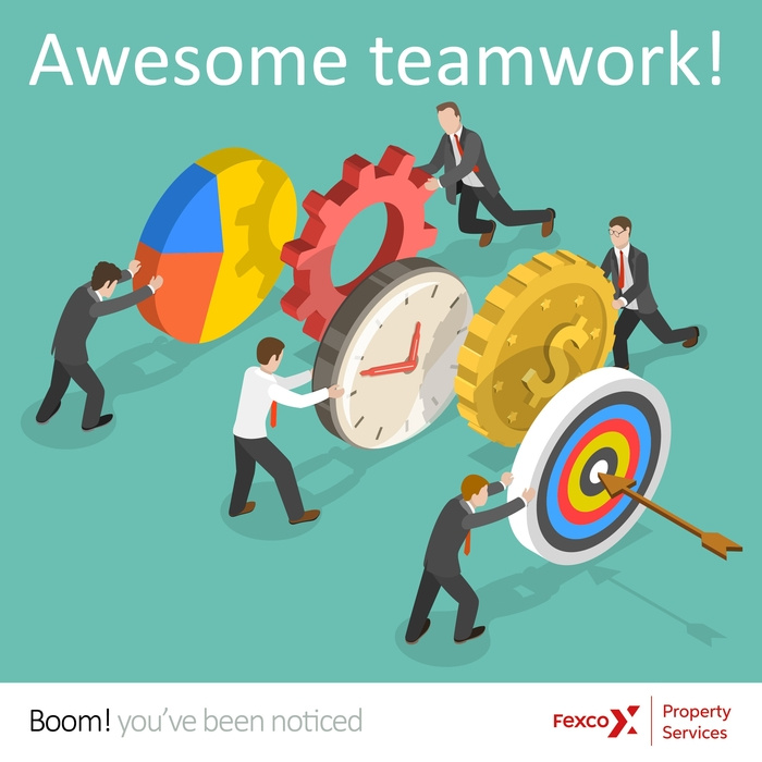 An example eCard celebrating teamwork.