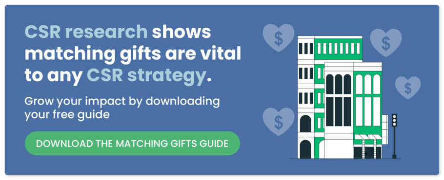 Feeling inspired by these CSR statistics? Download your matching gifts guide to learn about one of the top corporate giving programs.