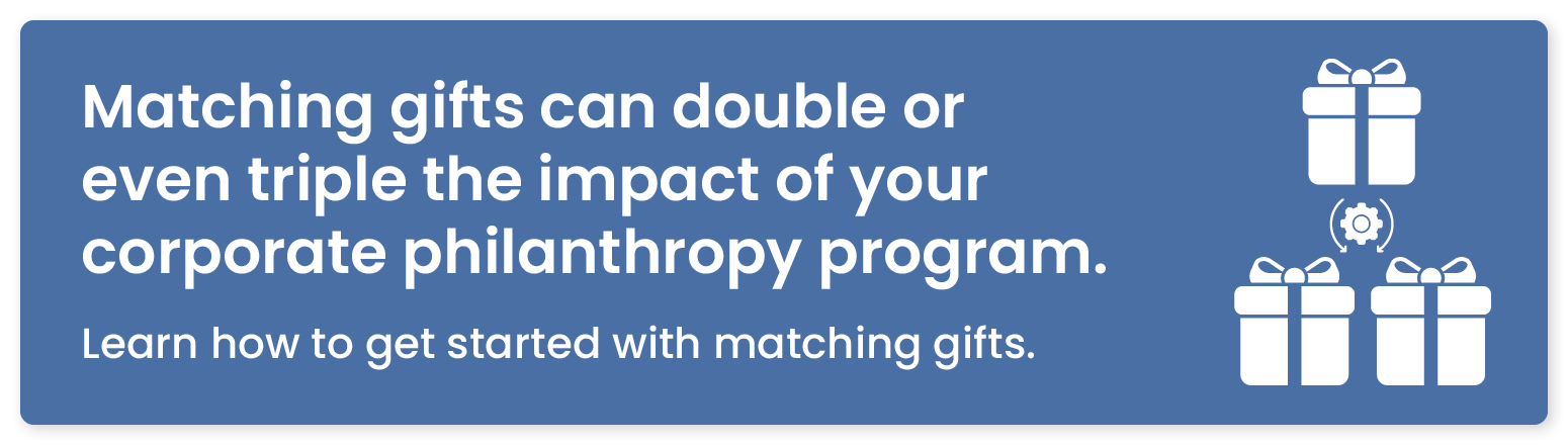 Matching gifts make a great addition to corporate volunteer programs. Learn how to extend your philanthropic impact in this guide. 