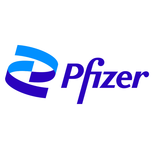 The matching gift company Pfizer's logo