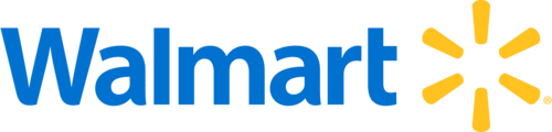 This logo is for Walmart, a company that includes monetary donations, in-kind donations, and matching gifts in its corporate giving strategy.