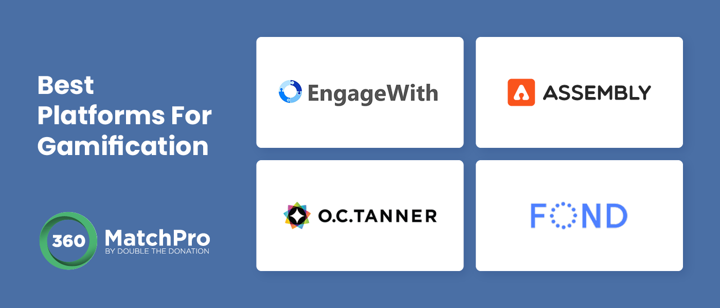 Logos of the top recommended employee recognition platforms that offer gamification.