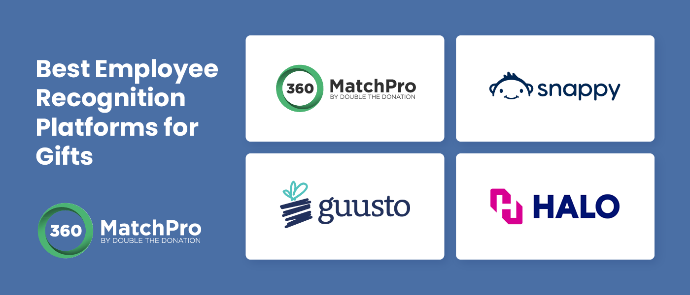 Logos of the top employee recognition platforms for gift-giving.