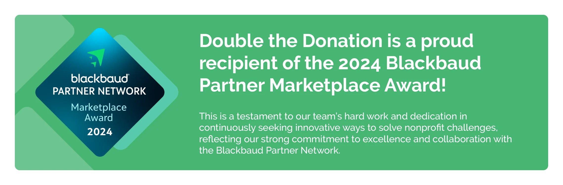 Blackbaud Award Banner