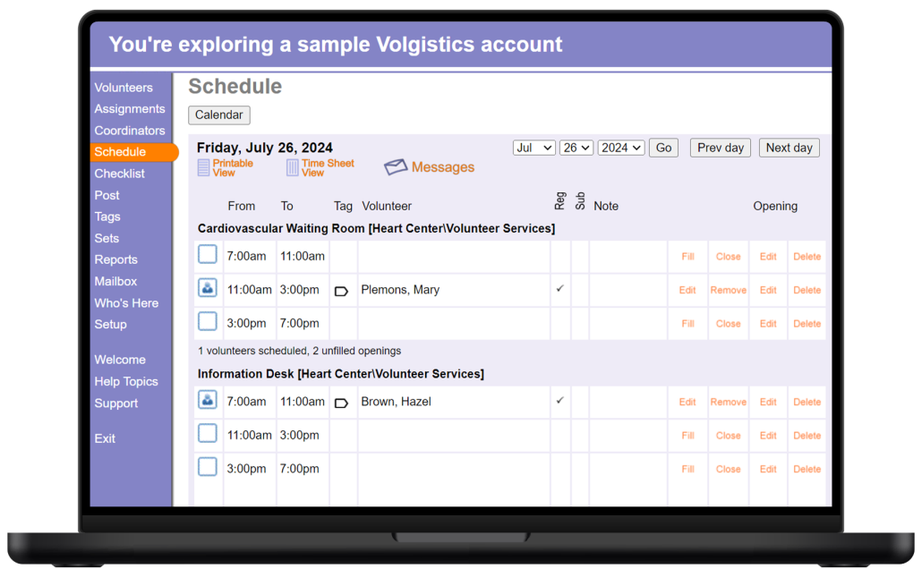 Volunteer Management Software_Volgistics