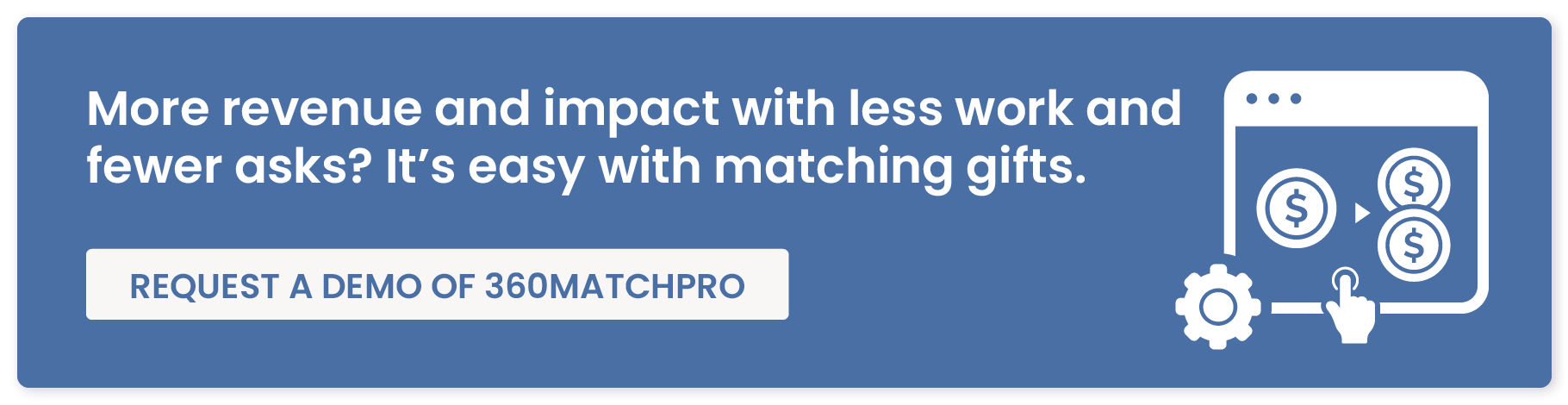 Access more revenue without extra effort with 360MatchPro. Click here to try it today.