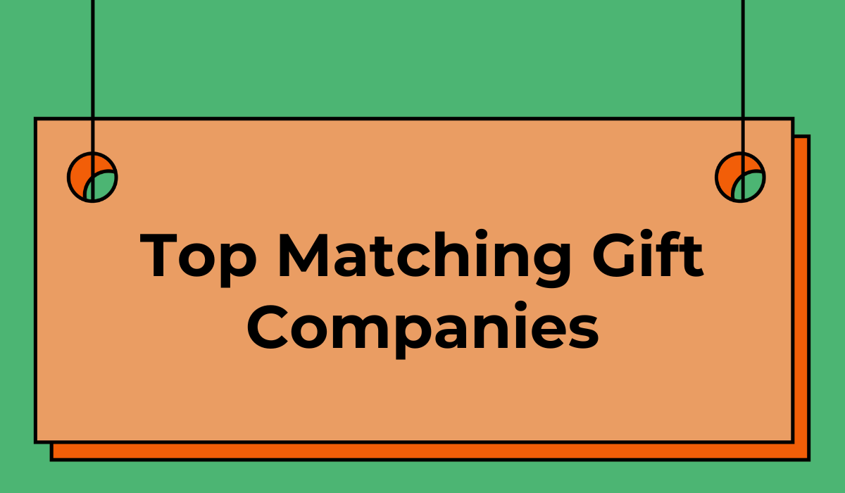 The best companies to approach for sponsorships includes top matching gift companies.