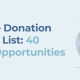 Corporate Donation Programs List 40 Leading Opportunities