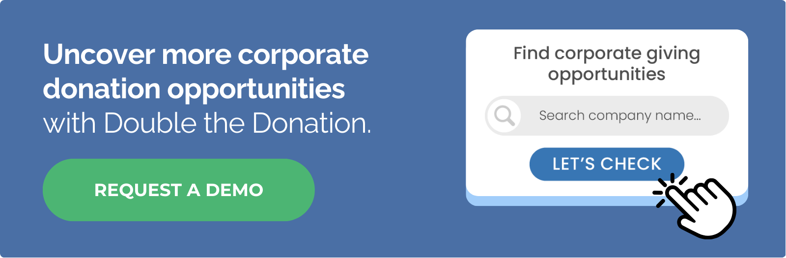 Uncover more with Double the Donation's corporate donation programs list.