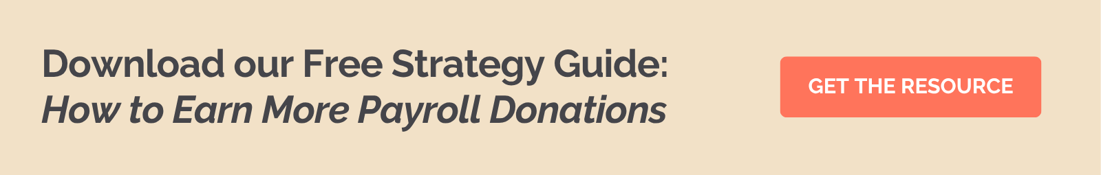 Strategies for increasing payroll donation revenue for nonprofits