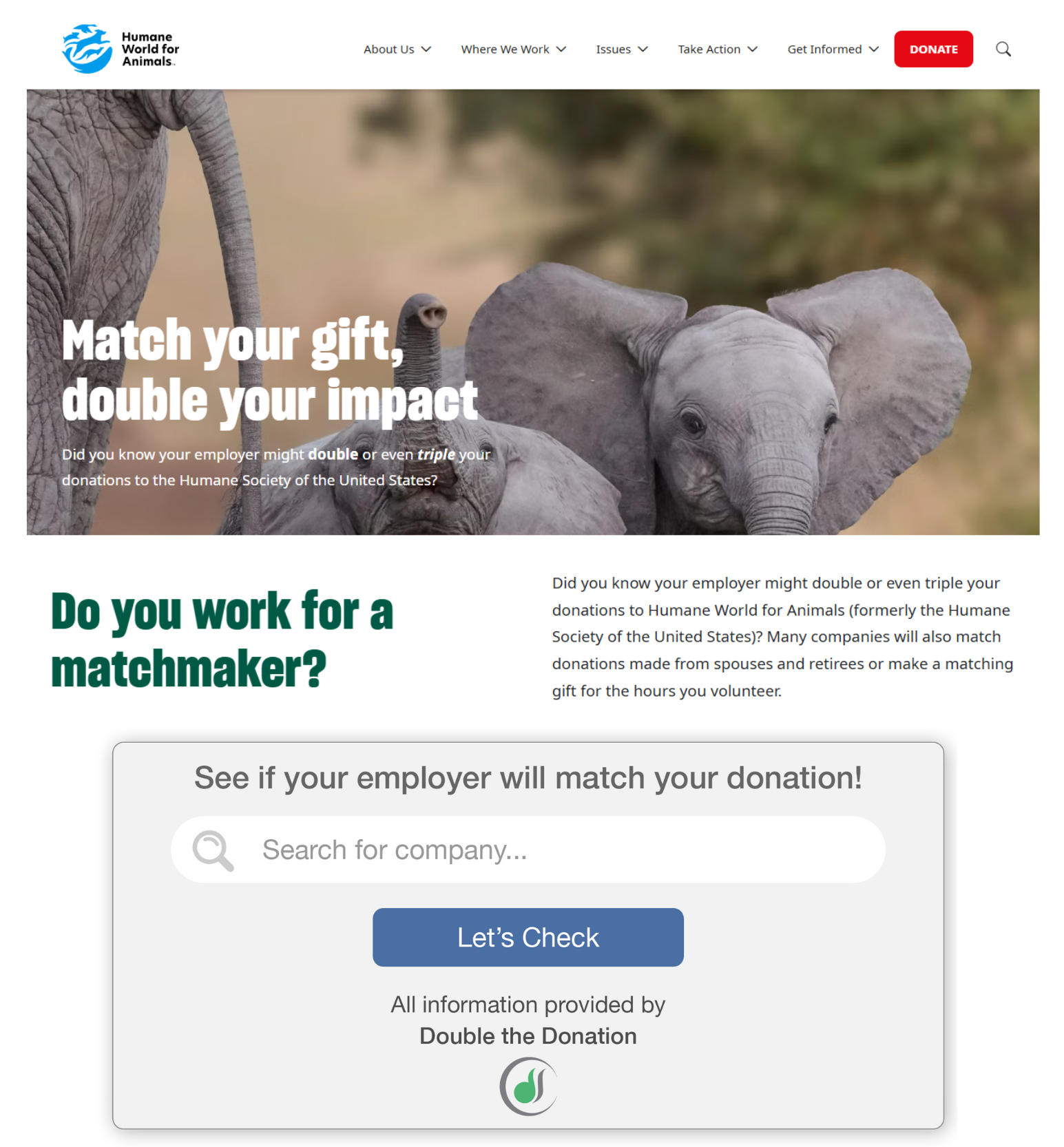 Implementing donation match best practices on your matching gift landing page