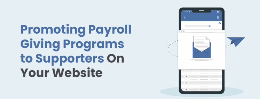 Promoting Payroll Giving Programs to Supporters On Your Website