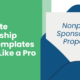 Corporate Sponsorship Letter Templates to Pitch Like a Pro